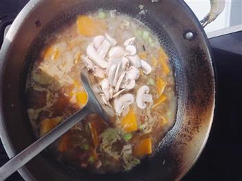 南瓜培根汤的做法图解5