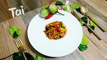 泰国丛林咖喱炒猪颈肉配时蔬的做法步骤22