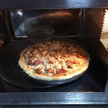 奥尔良鸡肉披萨非烤箱版的做法步骤8