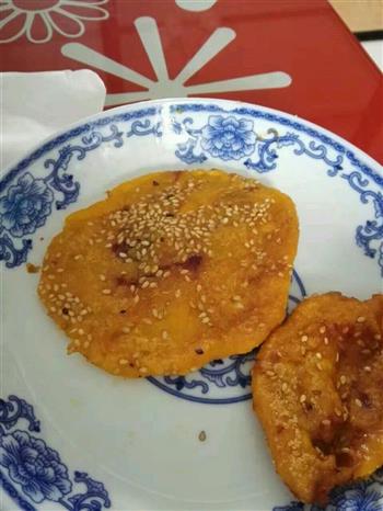 南瓜紫薯糯米饼芝麻饼的做法步骤4
