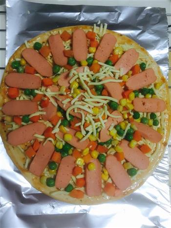 田园脆肠披萨的做法步骤1