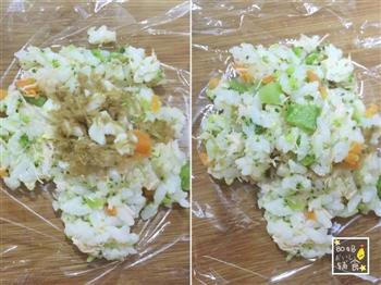 三文鱼鸡蛋蔬菜饭团-懒妈救星的做法步骤10