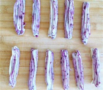 牛奶紫薯花卷 的做法图解13