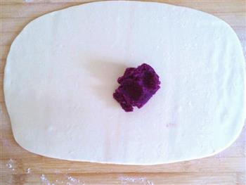 牛奶紫薯花卷的做法步骤7