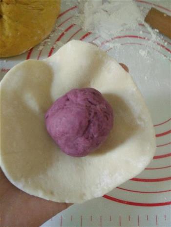 紫薯开花馒头的做法图解8