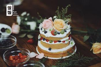 鲜花水果裸蛋糕治愈你的心的做法步骤12