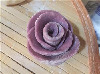 紫薯玫瑰花卷的做法步骤11