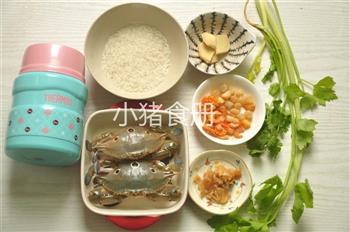 潮汕鲜甜蟹粥的做法步骤1
