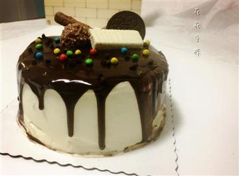 巧克力淋面蛋糕的做法步骤9