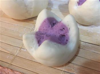 紫薯开花馒头的做法图解10