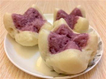 紫薯开花馒头的做法步骤11