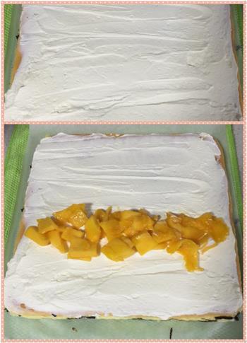 木柴芒果奶油蛋糕卷的做法步骤19