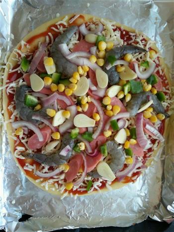海鲜披萨的做法步骤5