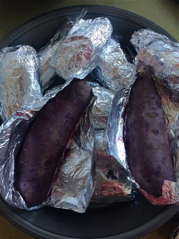 烤紫薯的做法步骤4