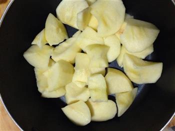 感冒食谱-煮苹果的做法图解2