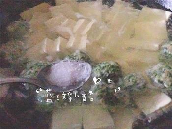 荠菜肉丸豆腐汤的做法图解7
