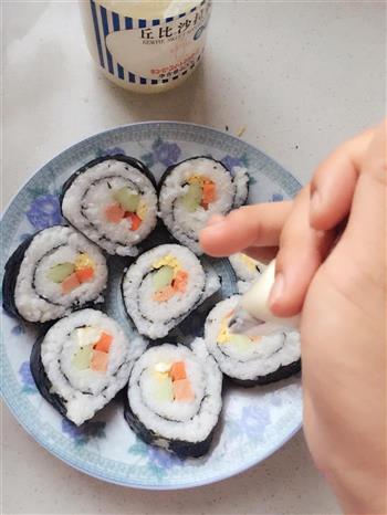 寿司紫菜包饭的做法步骤13
