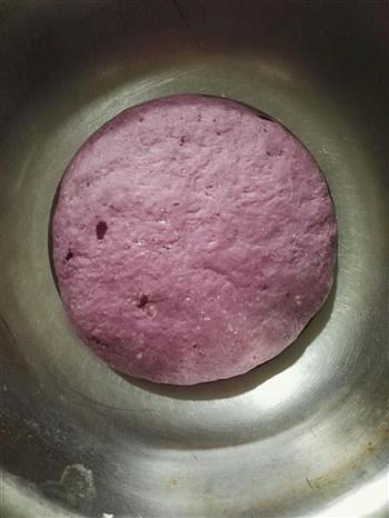 奶香紫薯豆沙包的做法图解3