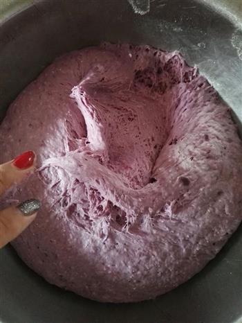 奶香紫薯豆沙包的做法步骤4