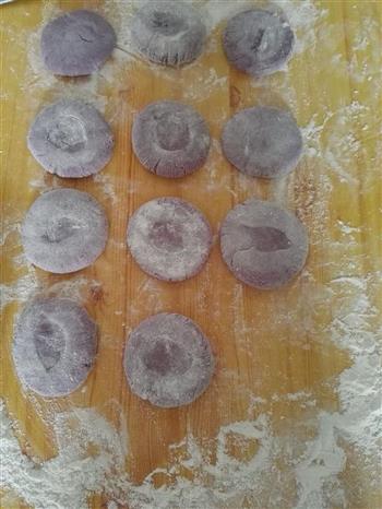奶香紫薯豆沙包的做法步骤5