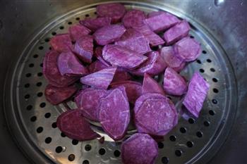 紫薯发面饼的做法步骤3