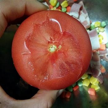 整个番茄饭的做法图解4