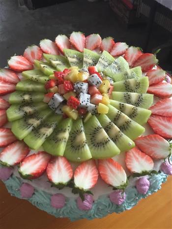 水果生日蛋糕的做法步骤6