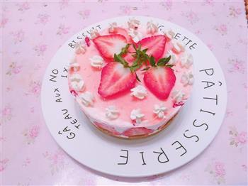 镜面草莓慕斯蛋糕的做法步骤10
