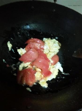 番茄鸡蛋手擀面的做法步骤5
