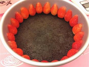 圣诞草莓冻芝士蛋糕8寸版的做法图解7