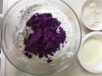 帆妈紫薯蒸糕的做法图解3