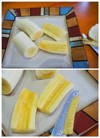 流心花生香蕉卷的做法步骤2