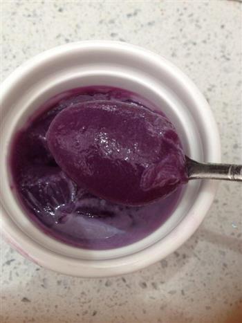 紫薯泥紫薯粥宝宝辅食6月的做法步骤2