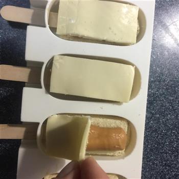 奶酪花生酱馒头冰棍的做法步骤5