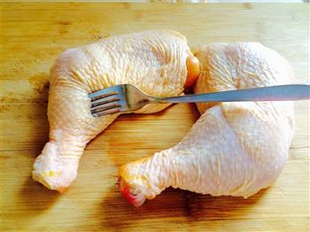 烤箱版盐焗鸡全腿的做法步骤2