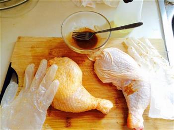 烤箱版盐焗鸡全腿的做法步骤4
