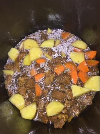 土豆胡萝卜炖牛肉的做法图解3