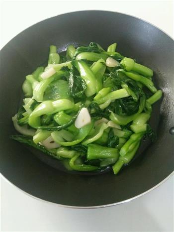 清炒油菜的做法步骤5