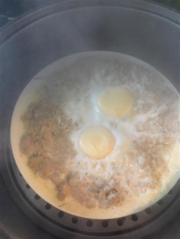 莲藕肉饼蒸水蛋的做法步骤6