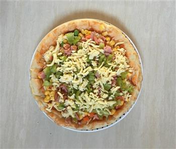 火腿披萨的做法图解3
