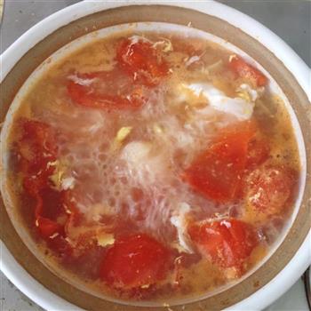 番茄蛋花汤的做法图解4