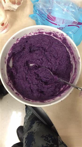 椰蓉紫薯糯米糍的做法图解2