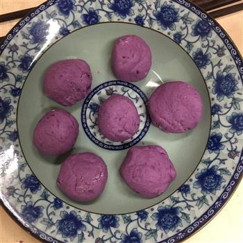 椰蓉紫薯糯米糍的做法步骤4