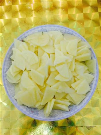 豆干青椒土豆片的做法步骤3