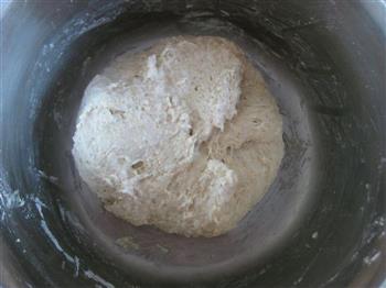 免揉全麦燕麦面包的做法步骤3