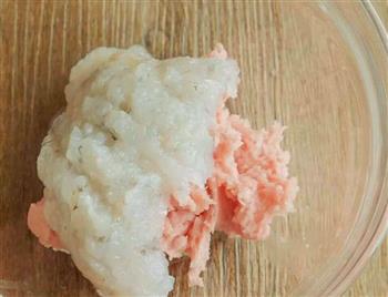宝宝鲜虾猪肉蛋卷的做法图解2