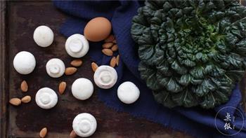 塔菜蘑菇配水波蛋的做法图解1