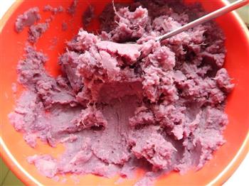 紫薯馅花馒头的做法步骤4