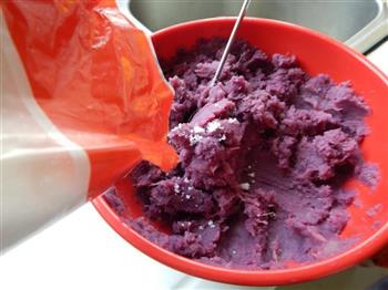 紫薯馅花馒头的做法步骤5