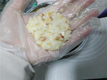 花生肉沫米饭饼的做法步骤4